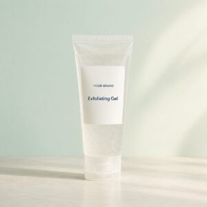 Private label aha bha facial exfoliating gel product mockup, OEM Malaysia