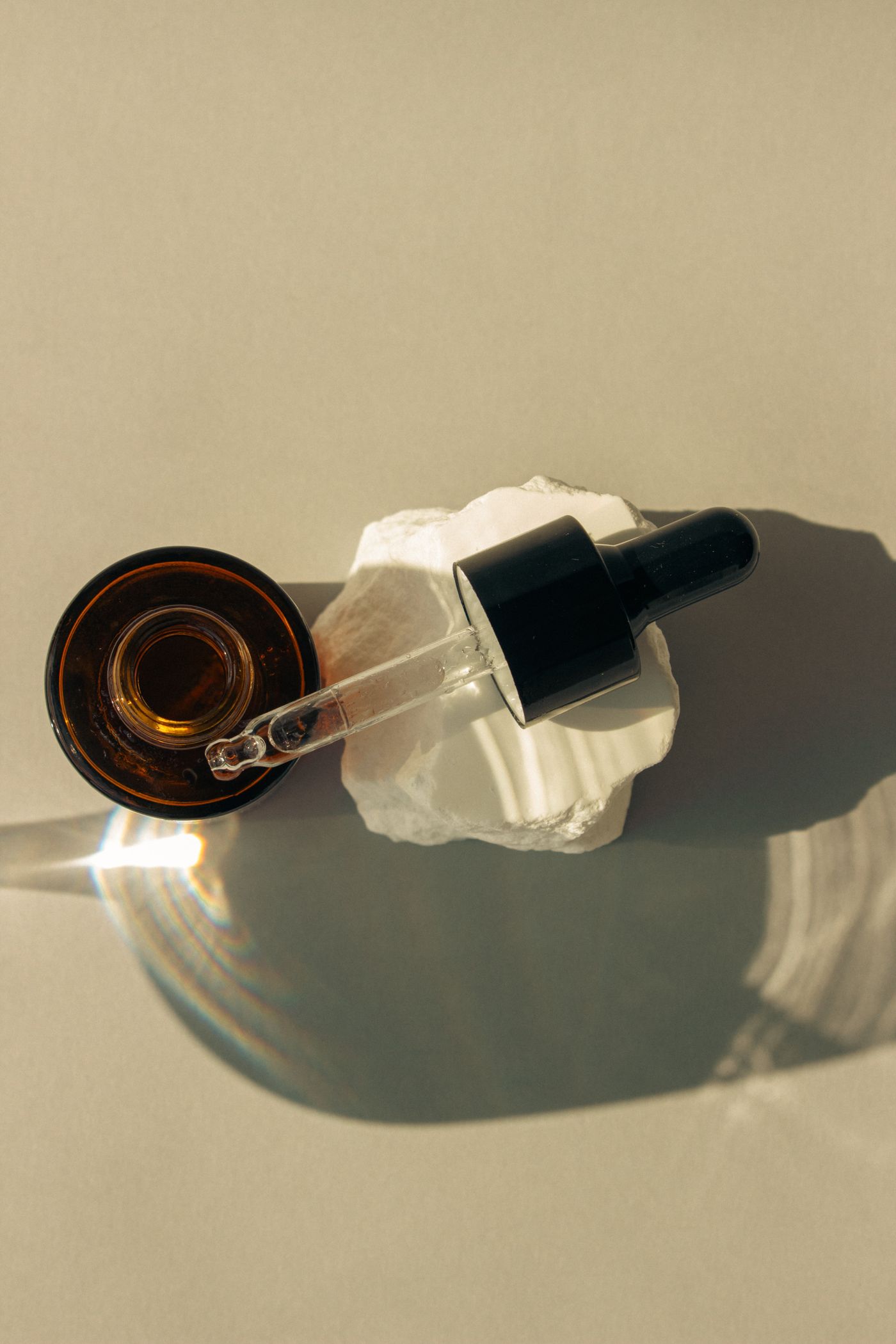 Anti-Ageing Facial Blend in an amber glass dropper bottle - OEM private label Malaysia