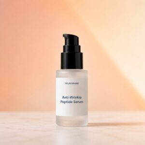 Private label anti wrinkle peptide serum product mockup, OEM Malaysia