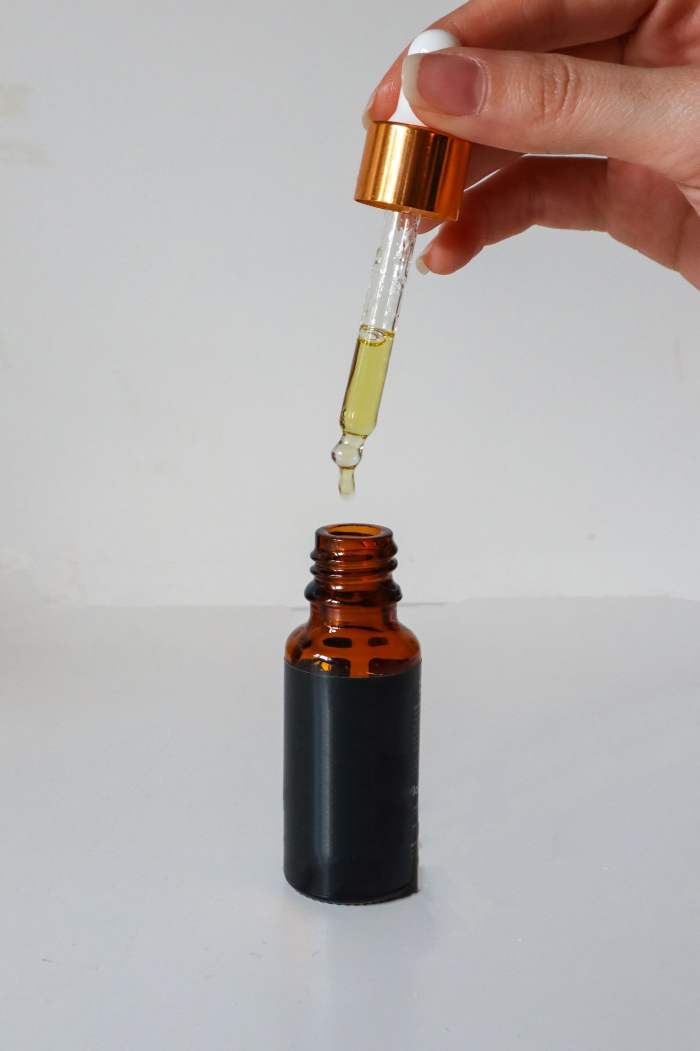 Aromatherapy Inhaler Stick in an amber glass dropper bottle - OEM private label Malaysia