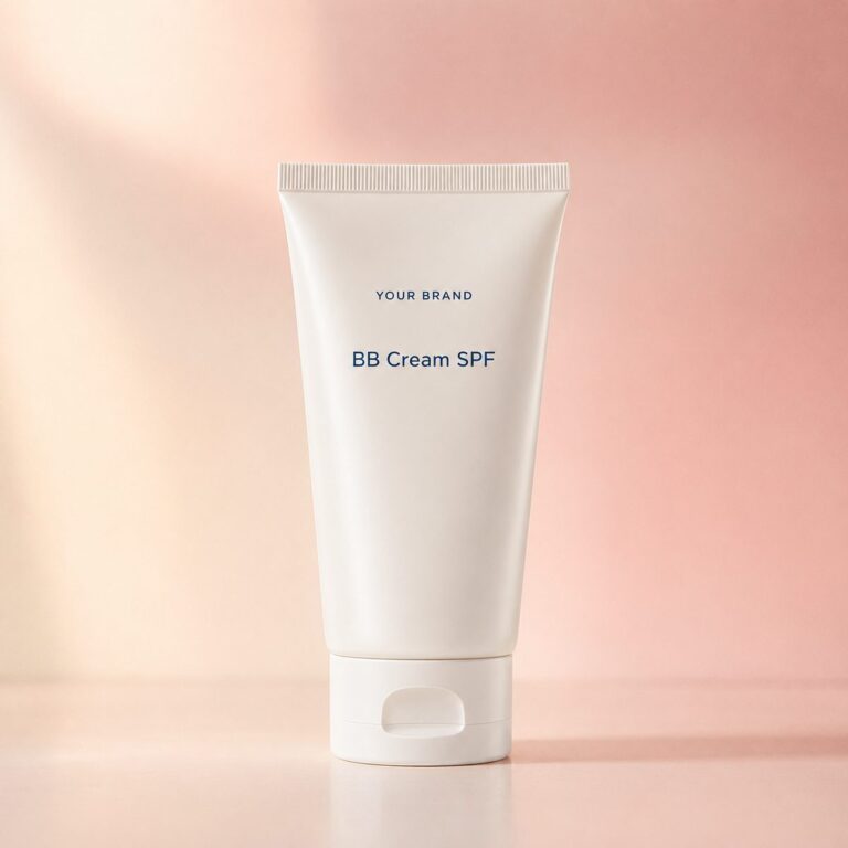 Private label bb cream spf product mockup, OEM Malaysia
