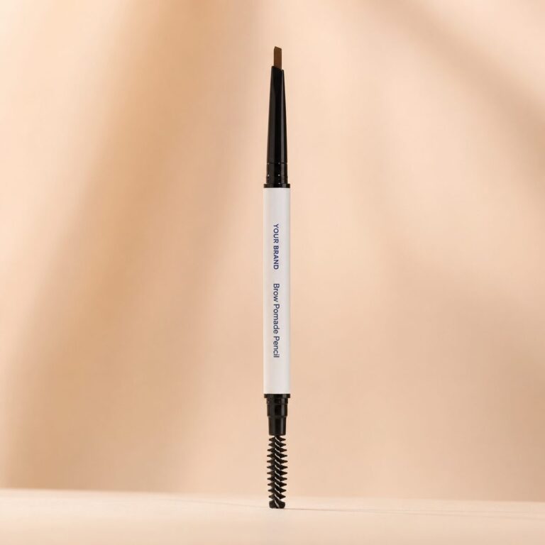 Private label brow pomade pencil product mockup, OEM Malaysia