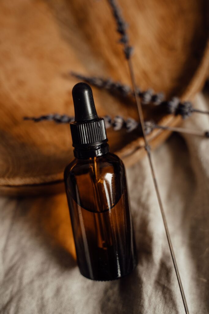 Castor Oil in an amber glass dropper bottle - OEM private label Malaysia