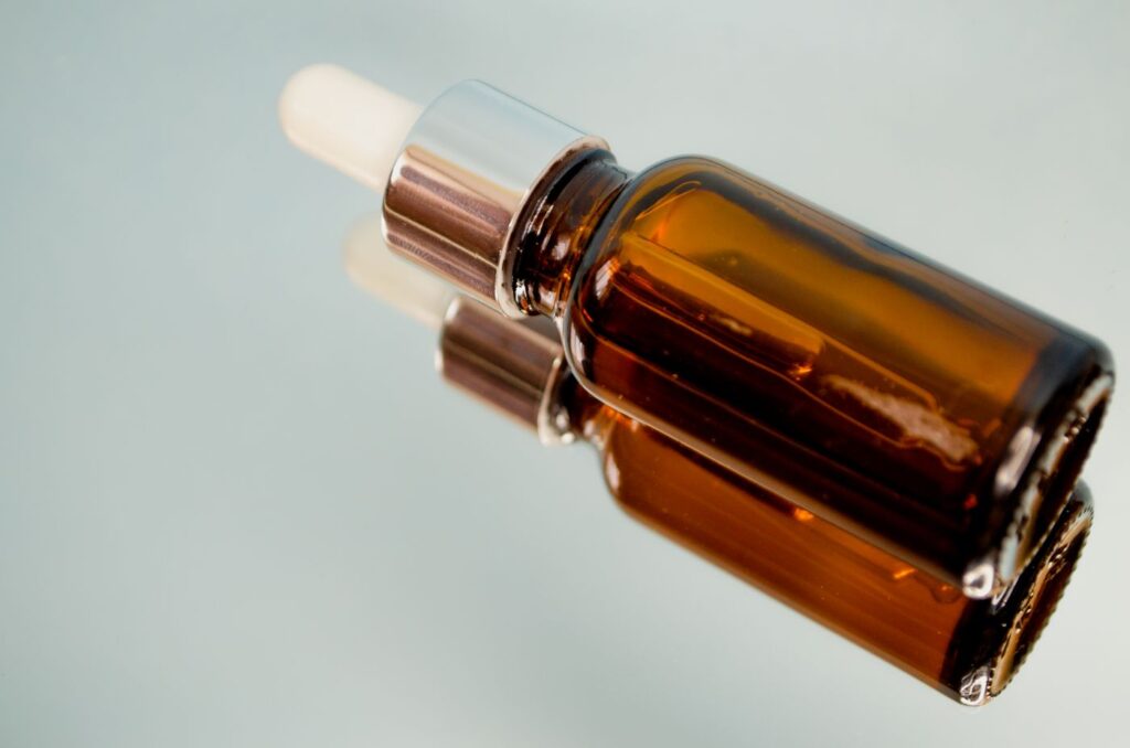 Cedarwood Essential Oil in an amber glass dropper bottle - OEM private label Malaysia