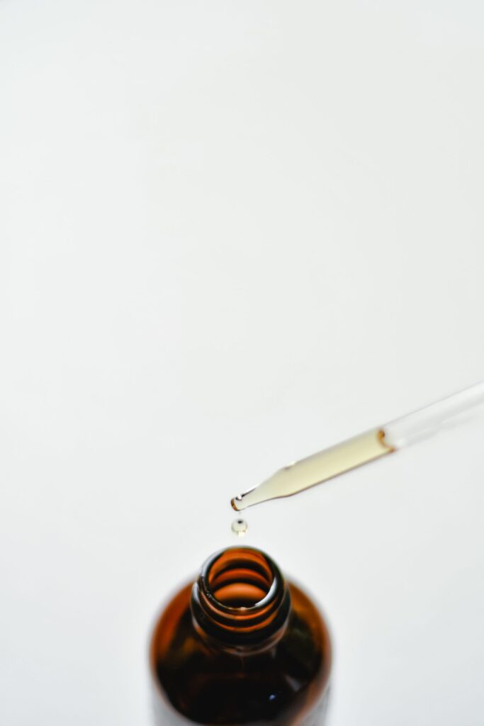 Clary Sage Essential Oil in an amber glass dropper bottle - OEM private label Malaysia