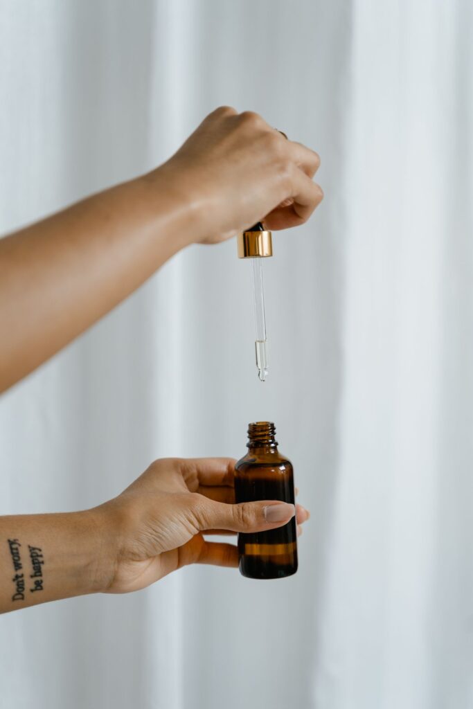 Cleansing Blend in an amber glass dropper bottle - OEM private label Malaysia