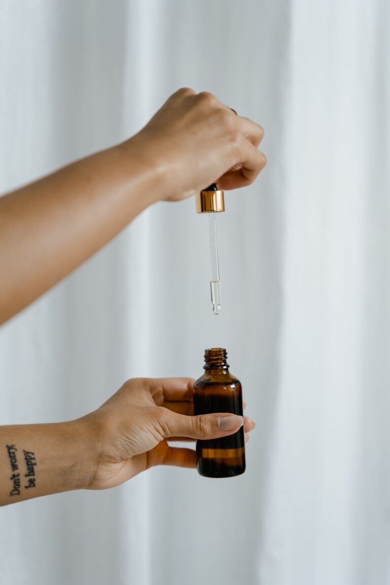 Cleansing Blend in an amber glass dropper bottle - OEM private label Malaysia