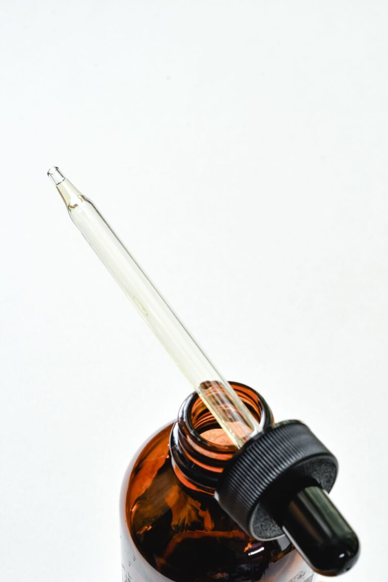 Clear Skin Topical Blend in an amber glass dropper bottle - OEM private label Malaysia