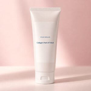 Private label collagen peel off mask product mockup, OEM Malaysia