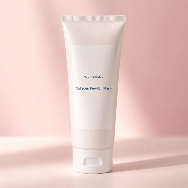 Private label collagen peel off mask product mockup, OEM Malaysia