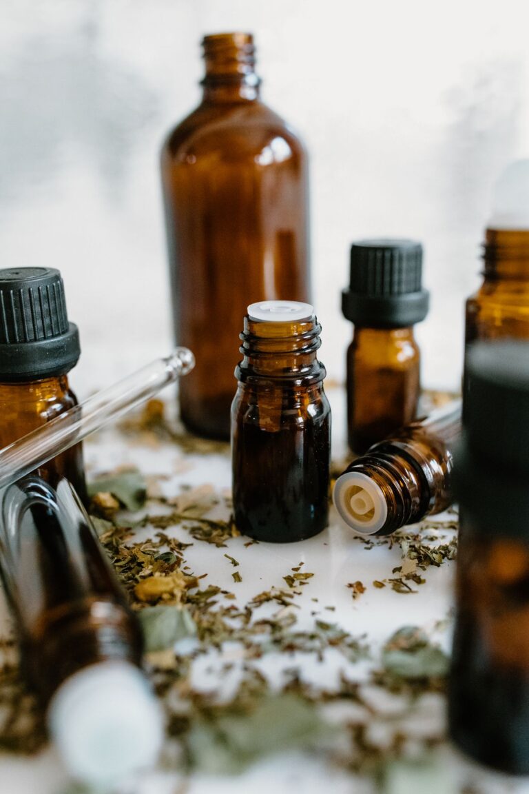 Coriander Seed Essential Oil in an amber glass dropper bottle - OEM private label Malaysia