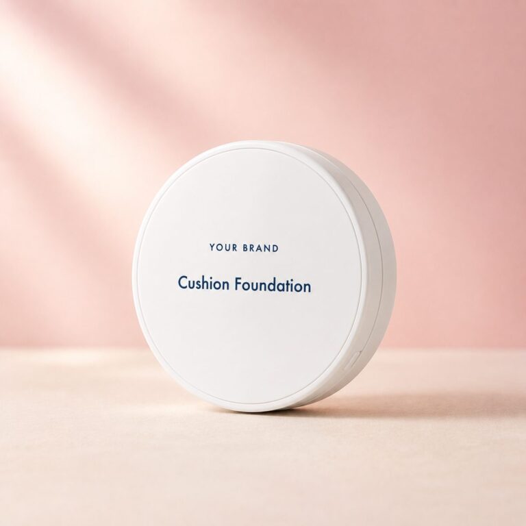 Private label cushion foundation product mockup, OEM Malaysia