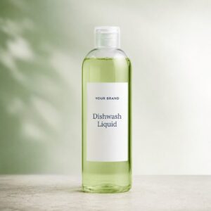 Private label dishwash liquid lime product mockup, OEM Malaysia