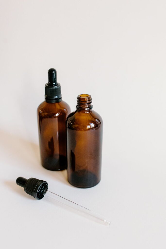 Elemi Essential Oil in an amber glass dropper bottle - OEM private label Malaysia