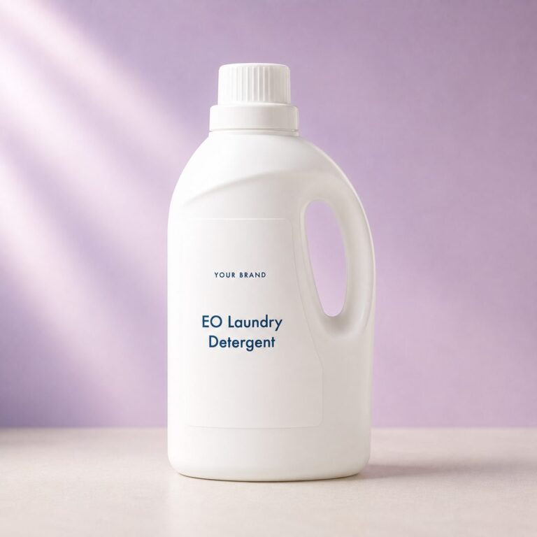 Private label eo laundry detergent product mockup, OEM Malaysia