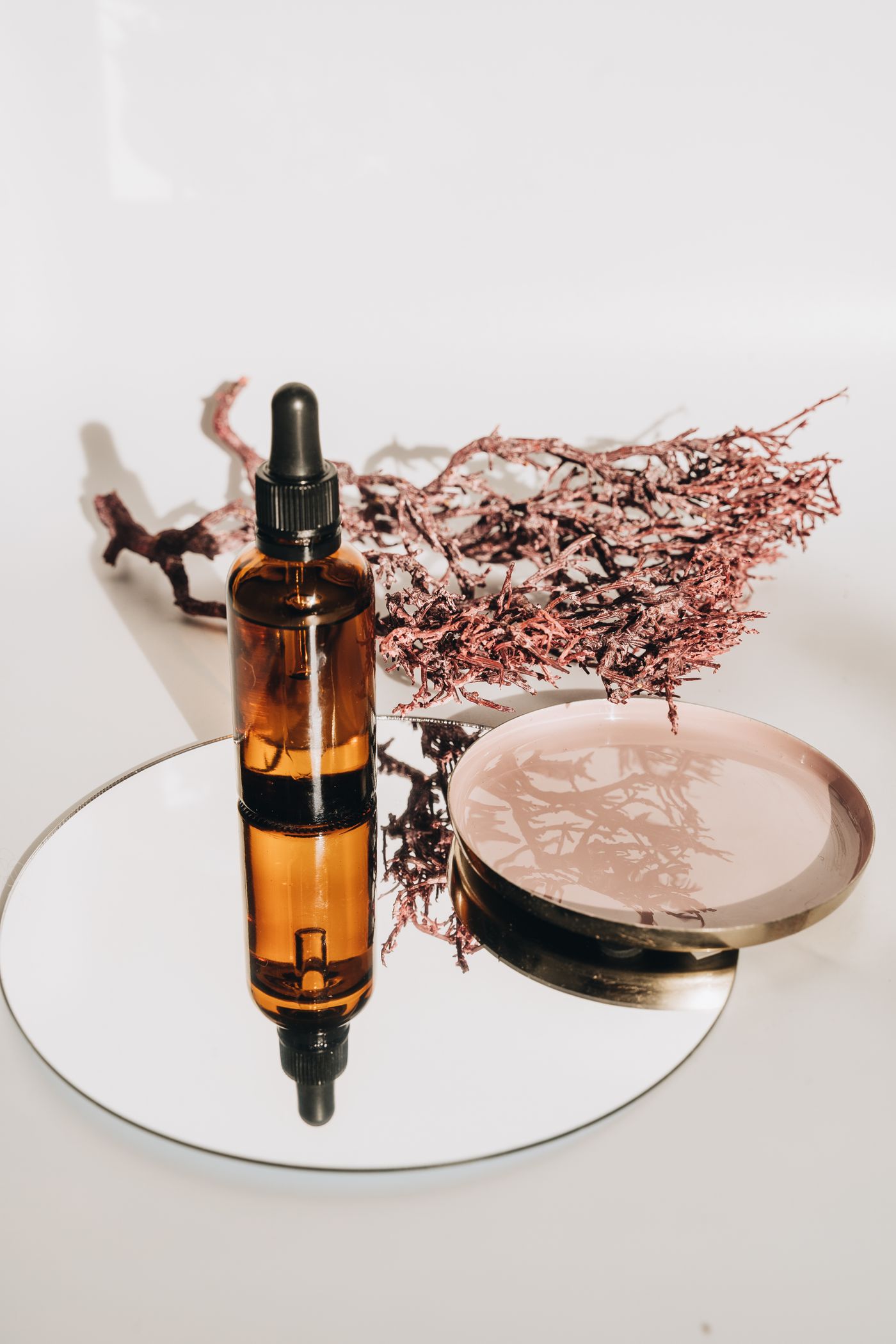 Fractionated Coconut Oil in an amber glass dropper bottle - OEM private label Malaysia