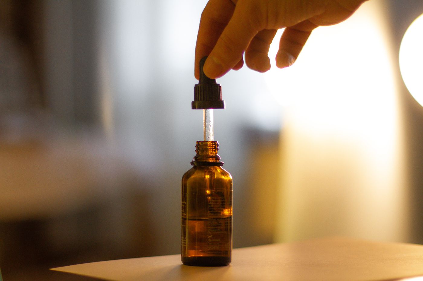 German Chamomile Essential Oil in an amber glass dropper bottle - OEM private label Malaysia