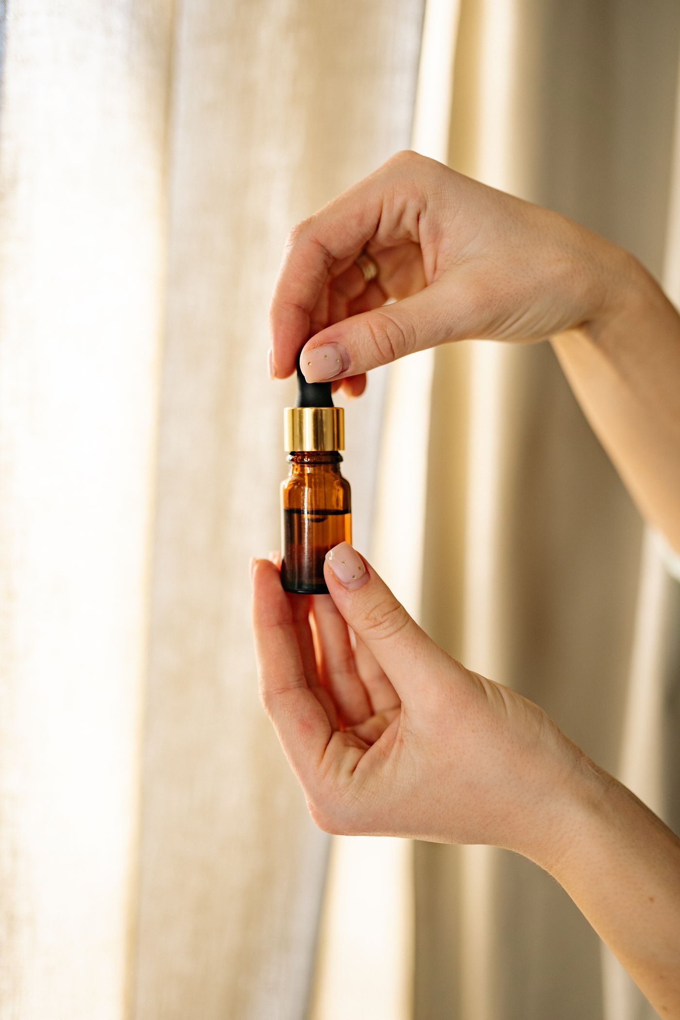 Grapeseed Carrier Oil in an amber glass dropper bottle - OEM private label Malaysia