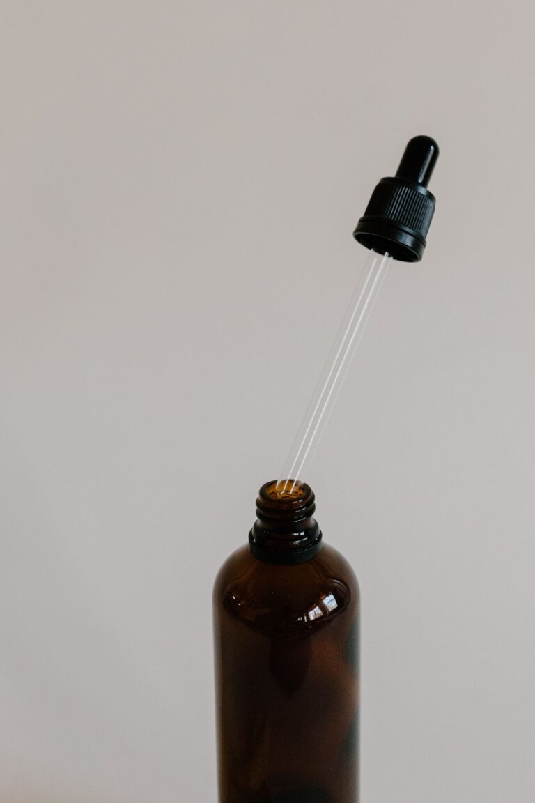 Lime Essential Oil in an amber glass dropper bottle - OEM private label Malaysia