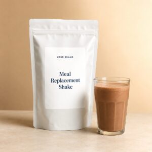 Private label meal replacement shake chocolate product mockup, OEM Malaysia