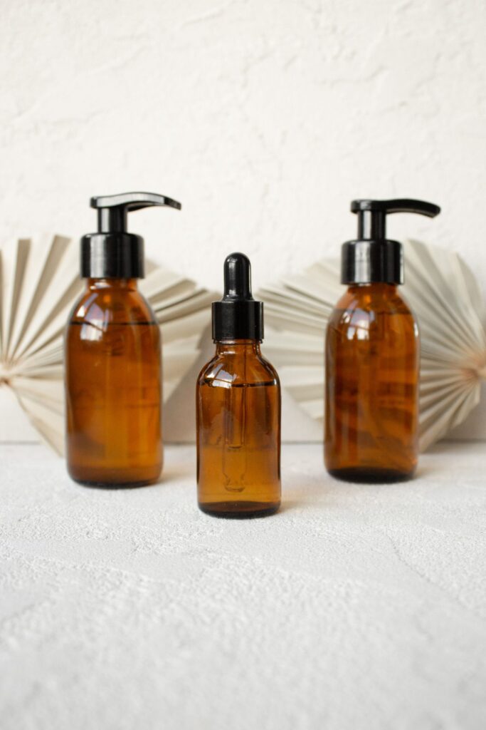 Muscle Cooling Blend in an amber glass dropper bottle - OEM private label Malaysia