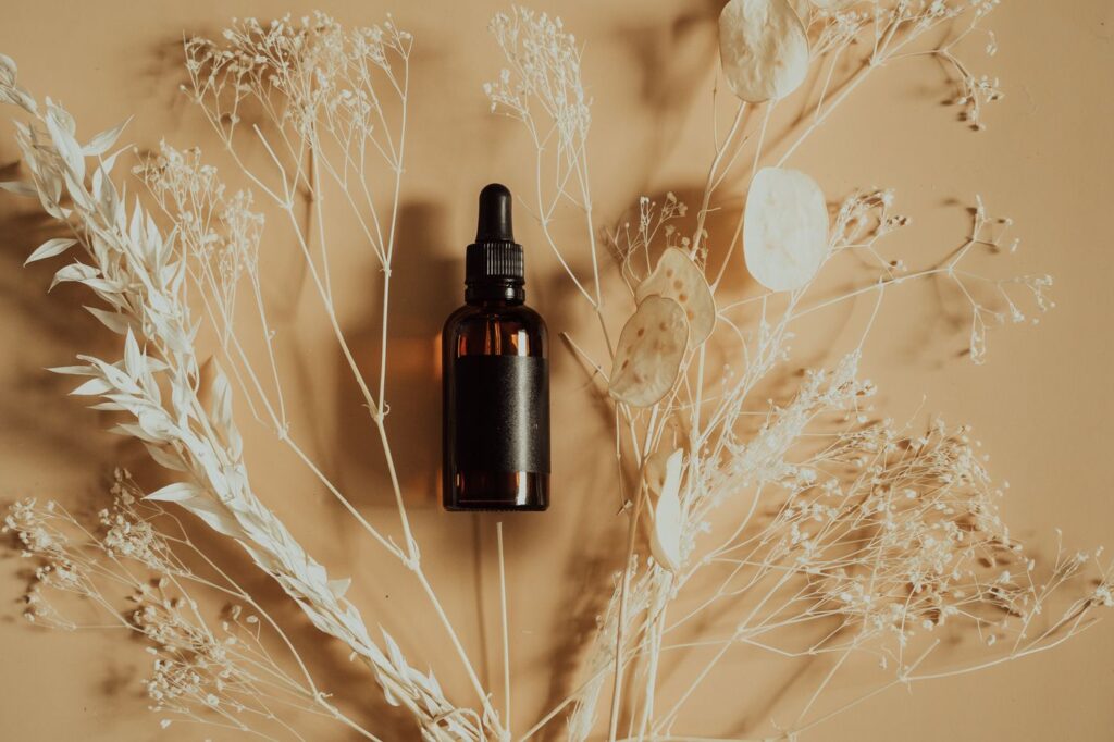 Niaouli Essential Oil in an amber glass dropper bottle - OEM private label Malaysia