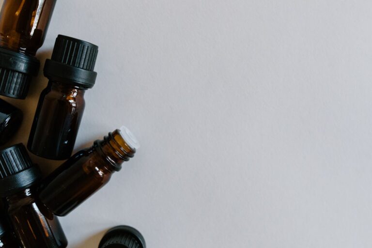 Palmarosa Essential Oil in an amber glass dropper bottle - OEM private label Malaysia