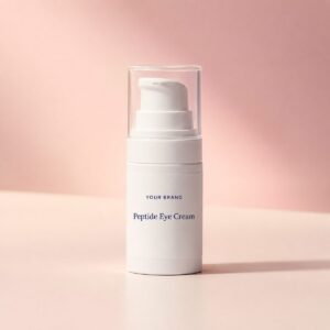 Private label peptide anti wrinkle eye cream product mockup, OEM Malaysia