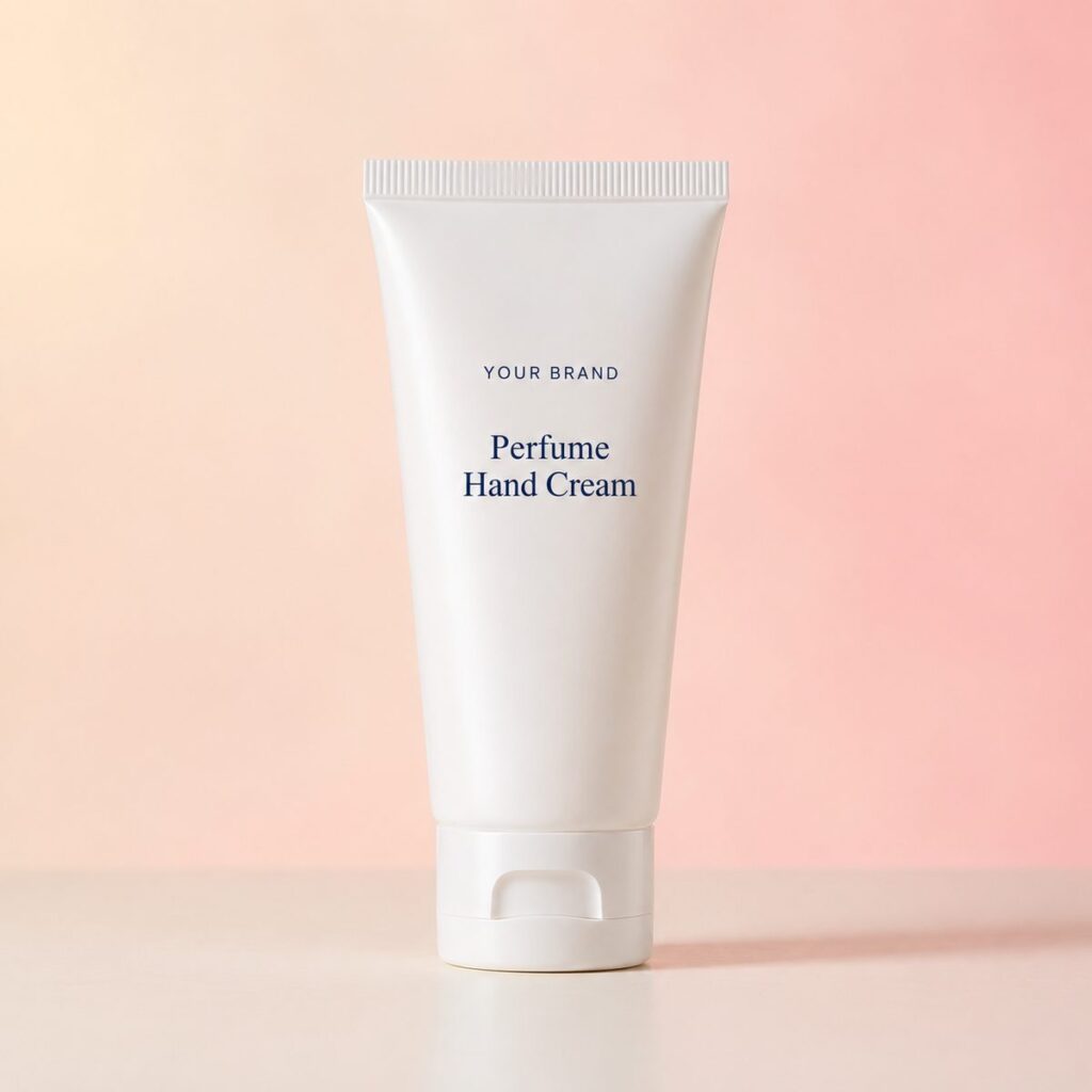 Private label perfume hand cream product mockup, OEM Malaysia
