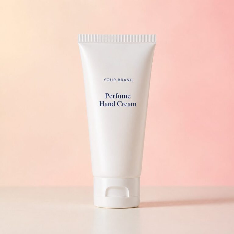Private label perfume hand cream product mockup, OEM Malaysia