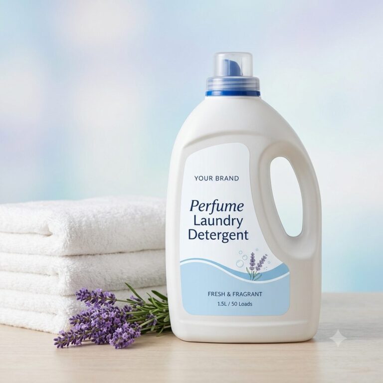 Private label perfume laundry detergent bottle mockup, OEM Malaysia