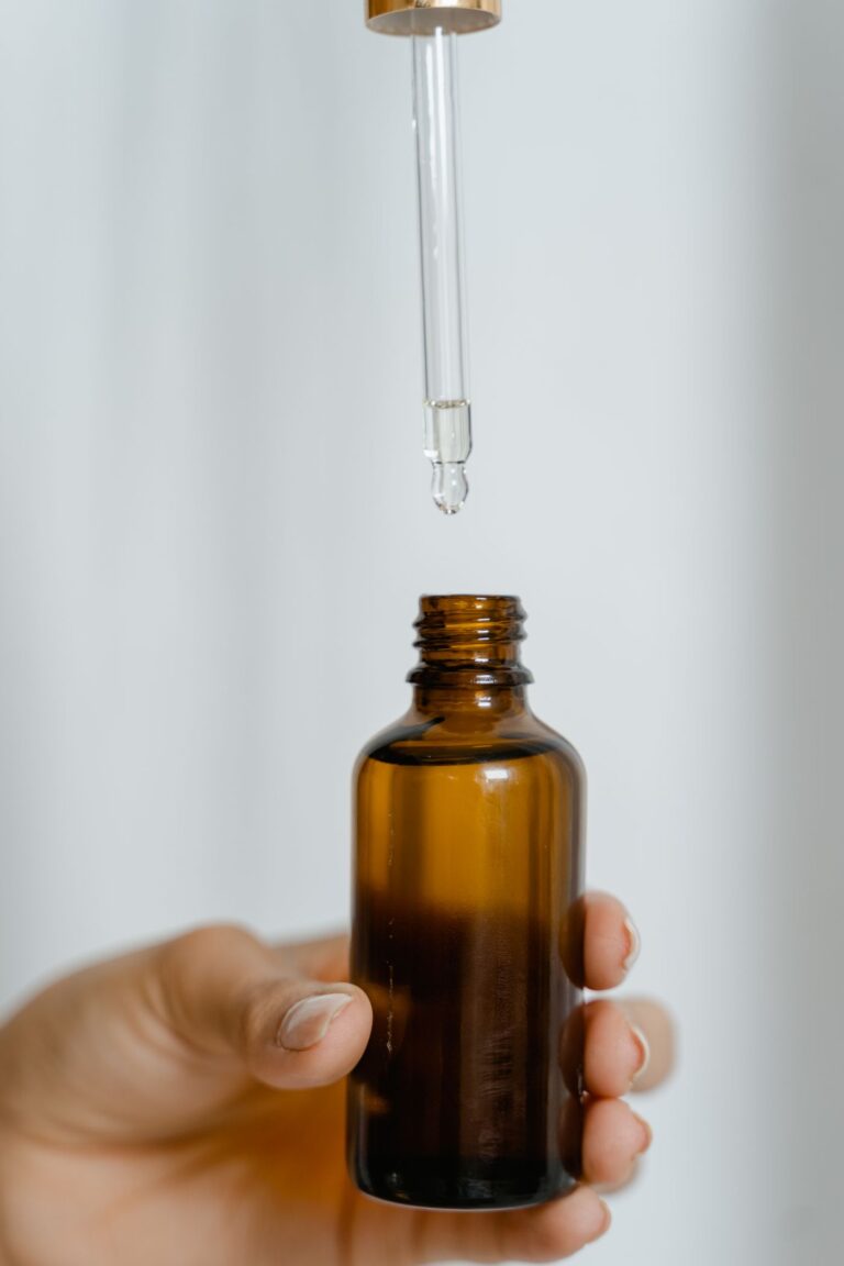 Petitgrain Essential Oil in an amber glass dropper bottle - OEM private label Malaysia