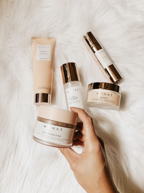 sell cosmetics online flat lay beauty products skincare