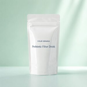 Private label prebiotic fiber drink product mockup, OEM Malaysia