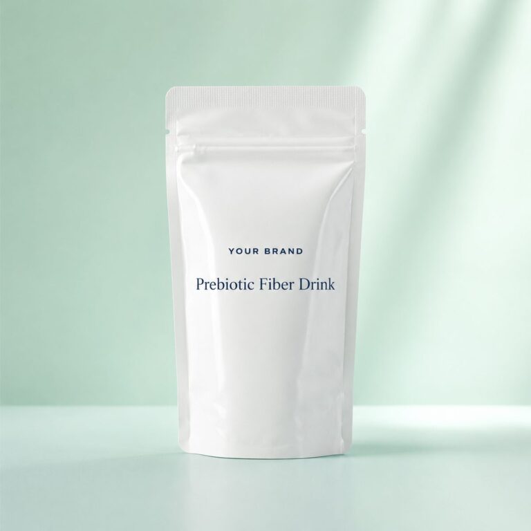 Private label prebiotic fiber drink product mockup, OEM Malaysia