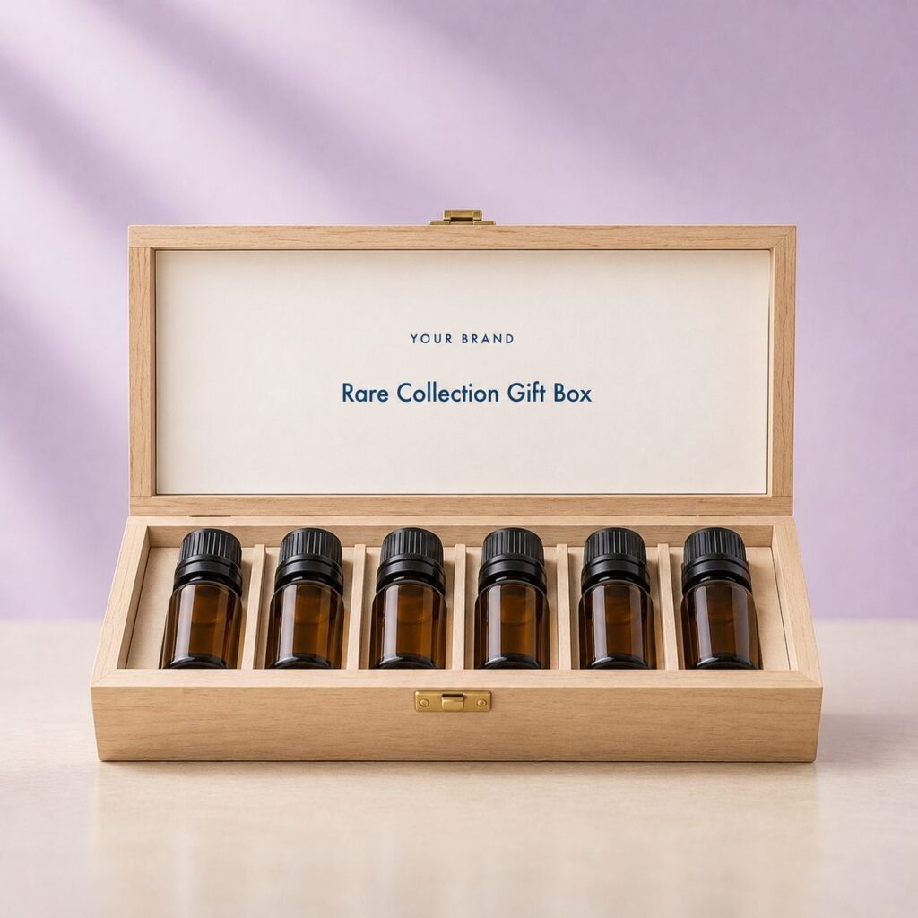 Private label rare collection gift box product mockup, OEM Malaysia