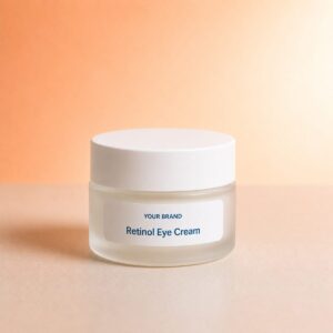 Private label retinol eye cream product mockup, OEM Malaysia