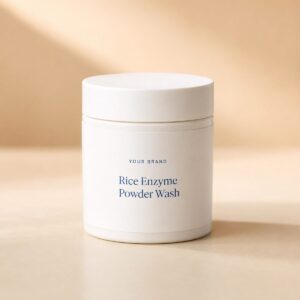 Private label rice enzyme powder wash product mockup, OEM Malaysia