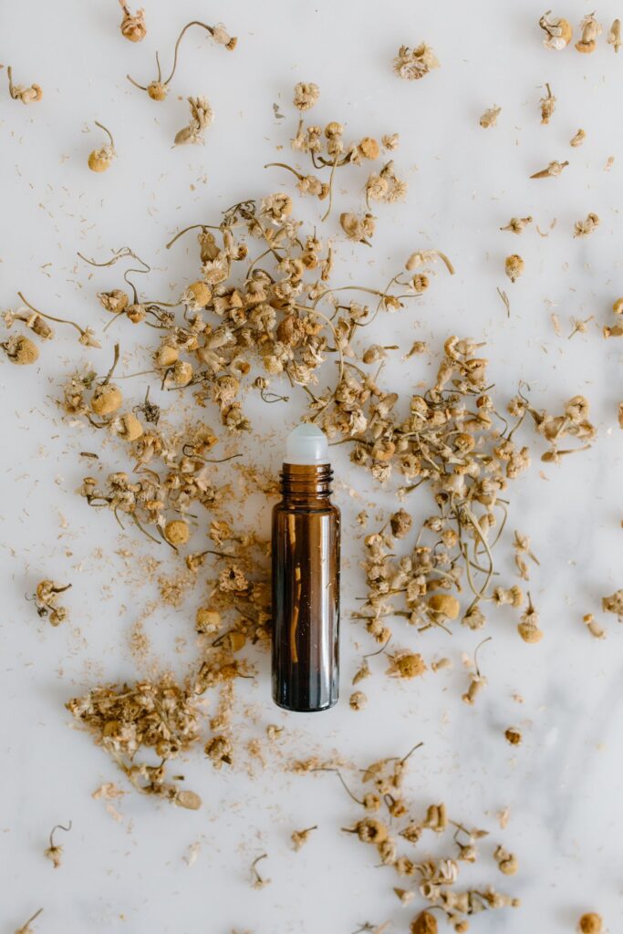 Roman Chamomile Essential Oil with fresh roman chamomile - private label OEM manufacturing in Malaysia
