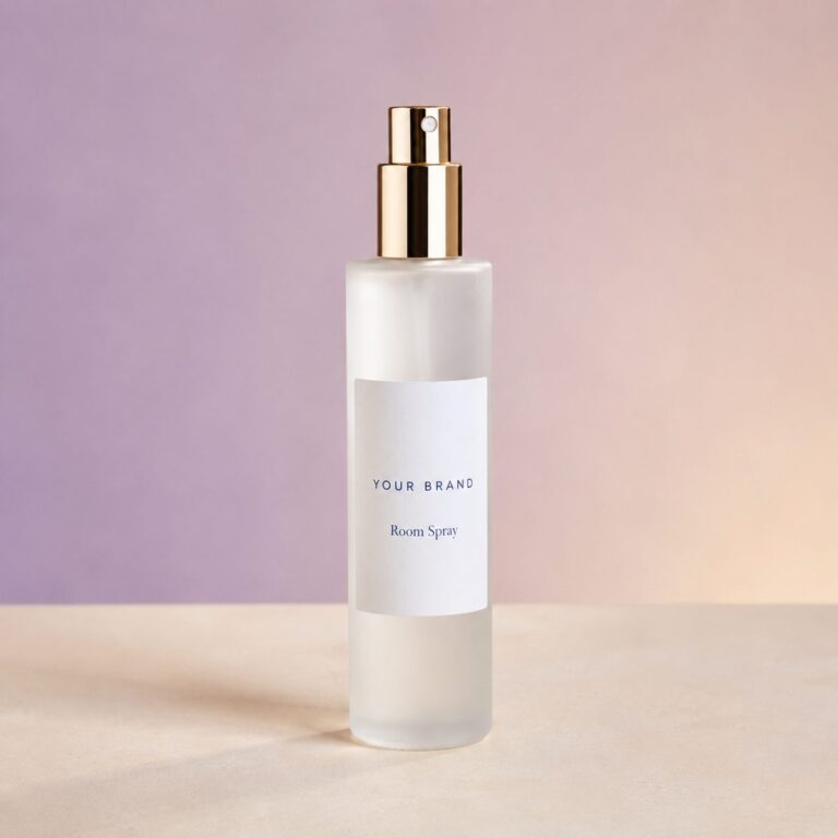 Private label room spray hotel scent product mockup, OEM Malaysia