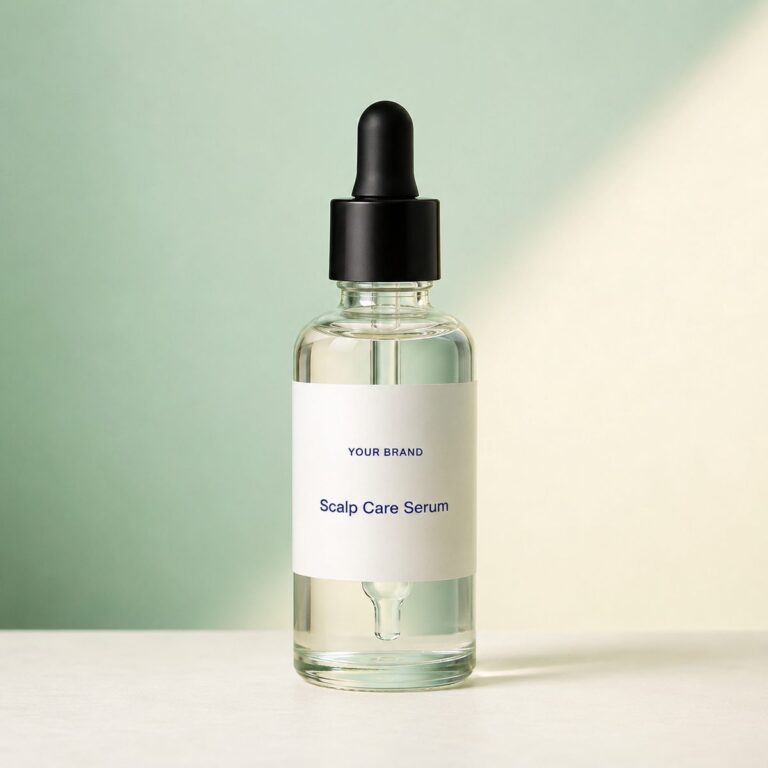 Private label scalp care peptide serum product mockup, OEM Malaysia