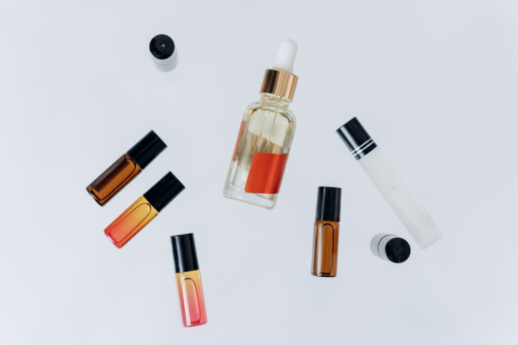 Spearmint Essential Oil in an amber glass dropper bottle - OEM private label Malaysia