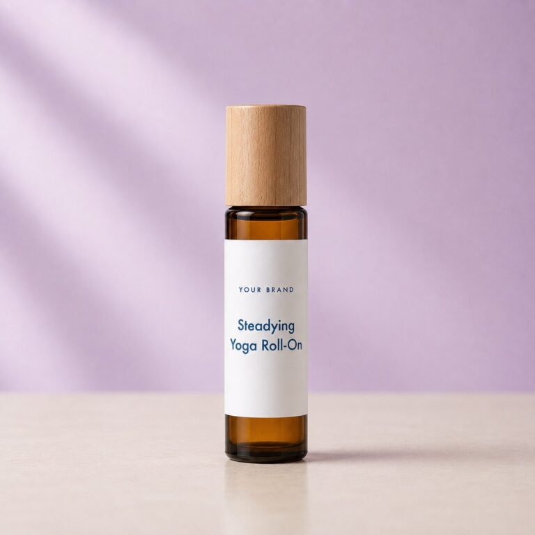 Private label steadying yoga roll on product mockup, OEM Malaysia