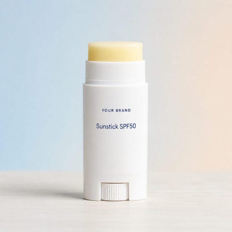 Private label sunstick spf50 product mockup, OEM Malaysia