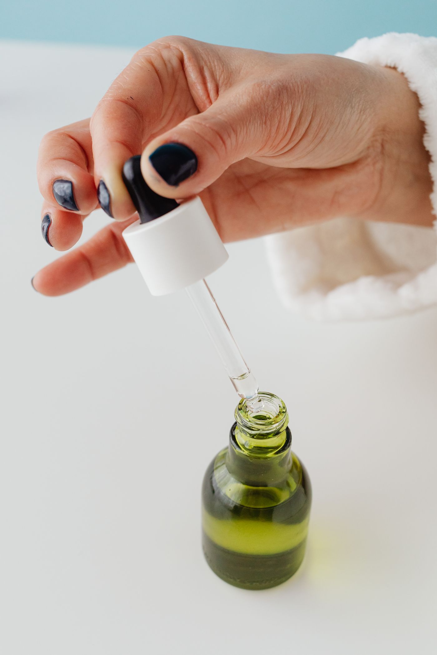 Sweet Almond Carrier Oil in an amber glass dropper bottle - OEM private label Malaysia
