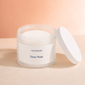 Private label toner pads 60 sheets product mockup, OEM Malaysia
