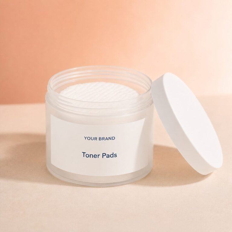 Private label toner pads 60 sheets product mockup, OEM Malaysia