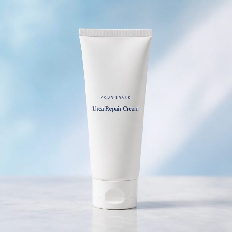 Private label urea repair cream dry cracked product mockup, OEM Malaysia