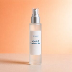 Private label vitamin c treatment mist product mockup, OEM Malaysia