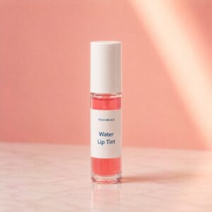 Private label water lip tint product mockup, OEM Malaysia